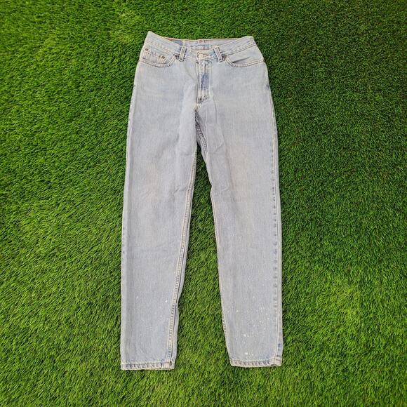 Vintage LEVIS 512 High-Rise Mom Jeans Womens 4/5 28x29 Tapered 90s USA - Picture 1 of 16
